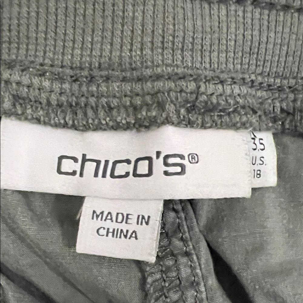 Chico's Olive Green Capris/Cropped - Picture 2 of 12